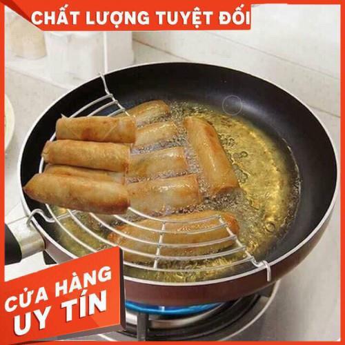 Vỉ gác chảo ráo dầu mỡ inox phi 24-26 cm