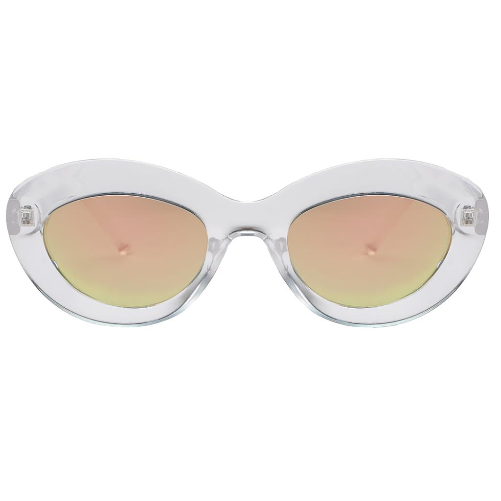 Vintage Anti-UV Oval Sunglasses Shades Plastic Frame Glasses Eyewear 01