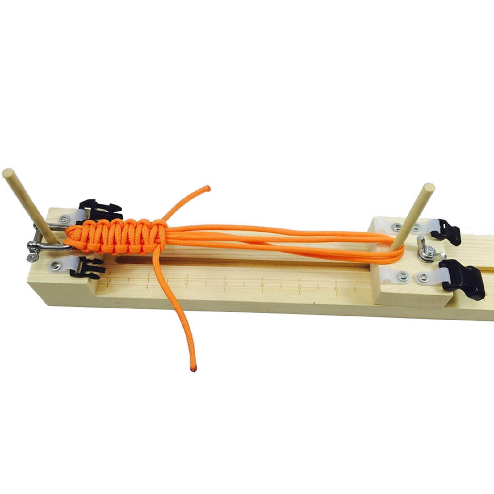 Paracord Jig Bracelet Maker, Adjustable Length, with Buckle, Wristband Maker Paracord Braiding Weaving DIY Crafts Kit