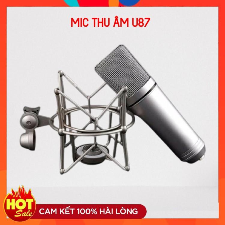 Mic Thu Âm AQTA U87 Hàng Loại 1 . Thích Hợp Hát Livestream , Thu Âm . Chất Âm Cực Hay , Thiết Kế Cực Đẹp , Cầm Chắc Tay