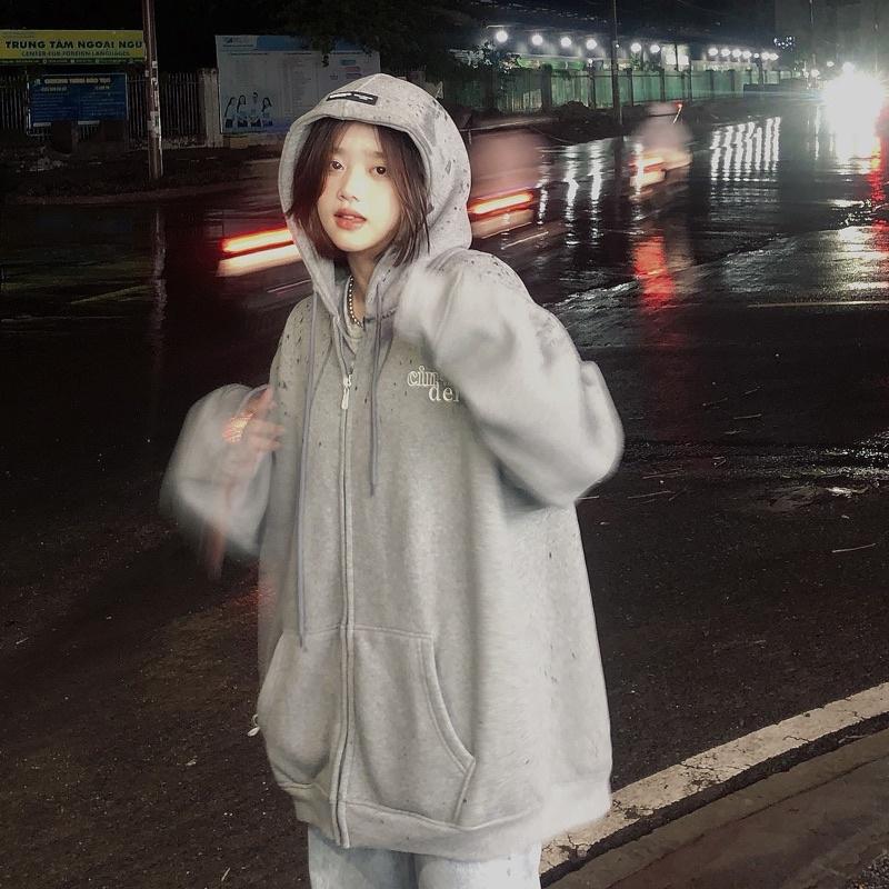Áo Khoác Hoodie Zip Cinder Promax Kéo Khóa, Áo Hoodie Zip Nam Nữ Form Rộng Thêu Cao Cấp, Local Brand