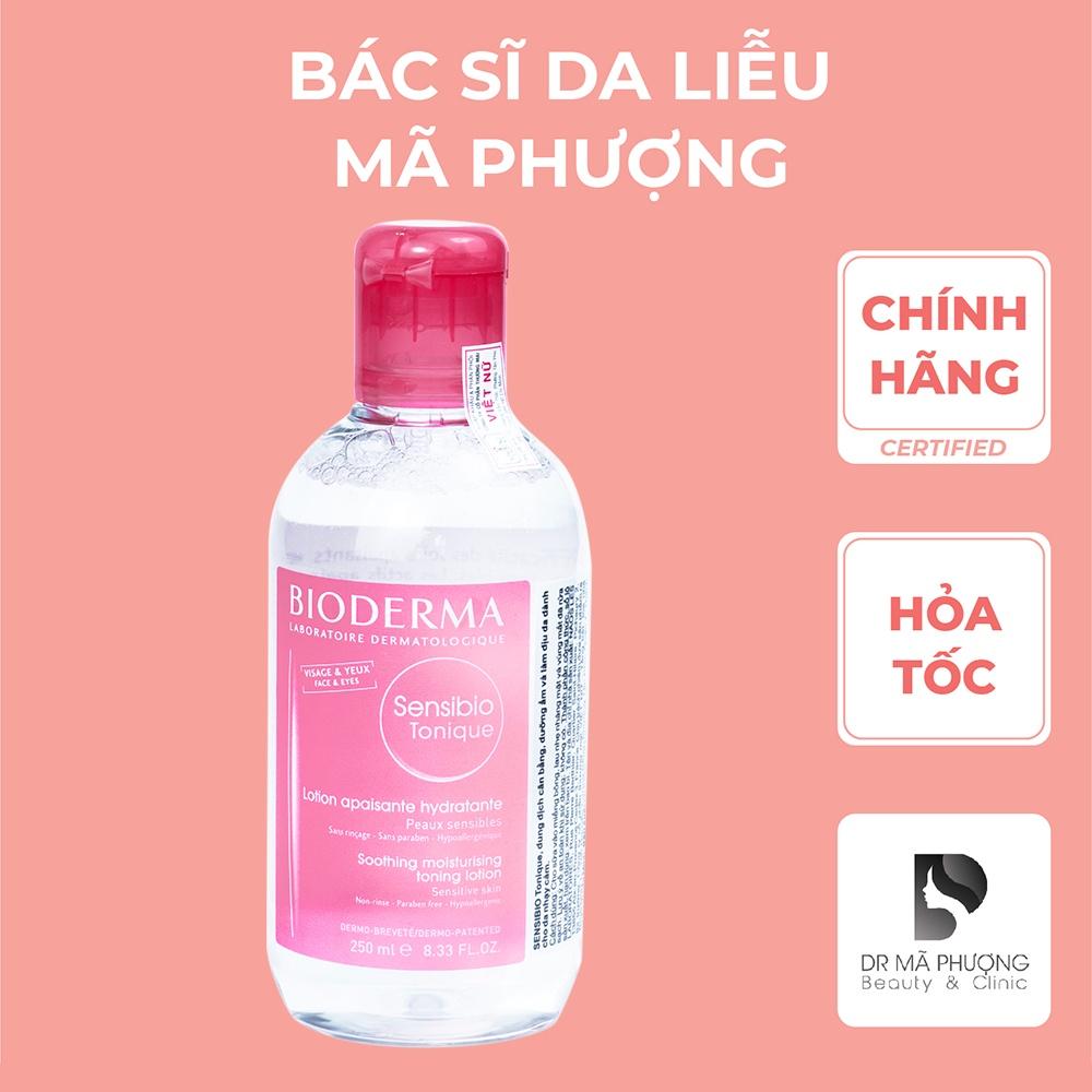 Nước hoa hồng toner cho da nhạy cảm Bioderma Sensibio Tonique 250ml