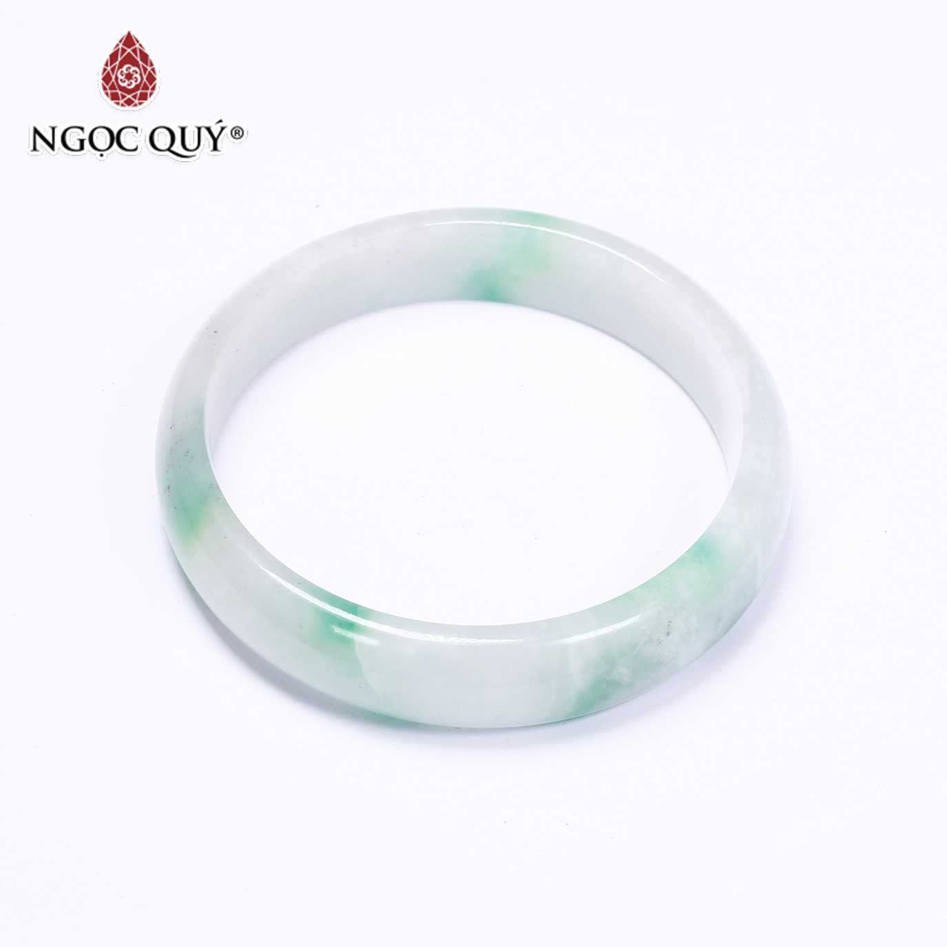 Vòng tay liền khối đá cẩm thạch ni49 mệnh hỏa, mộc - Ngọc Quý Gemstones