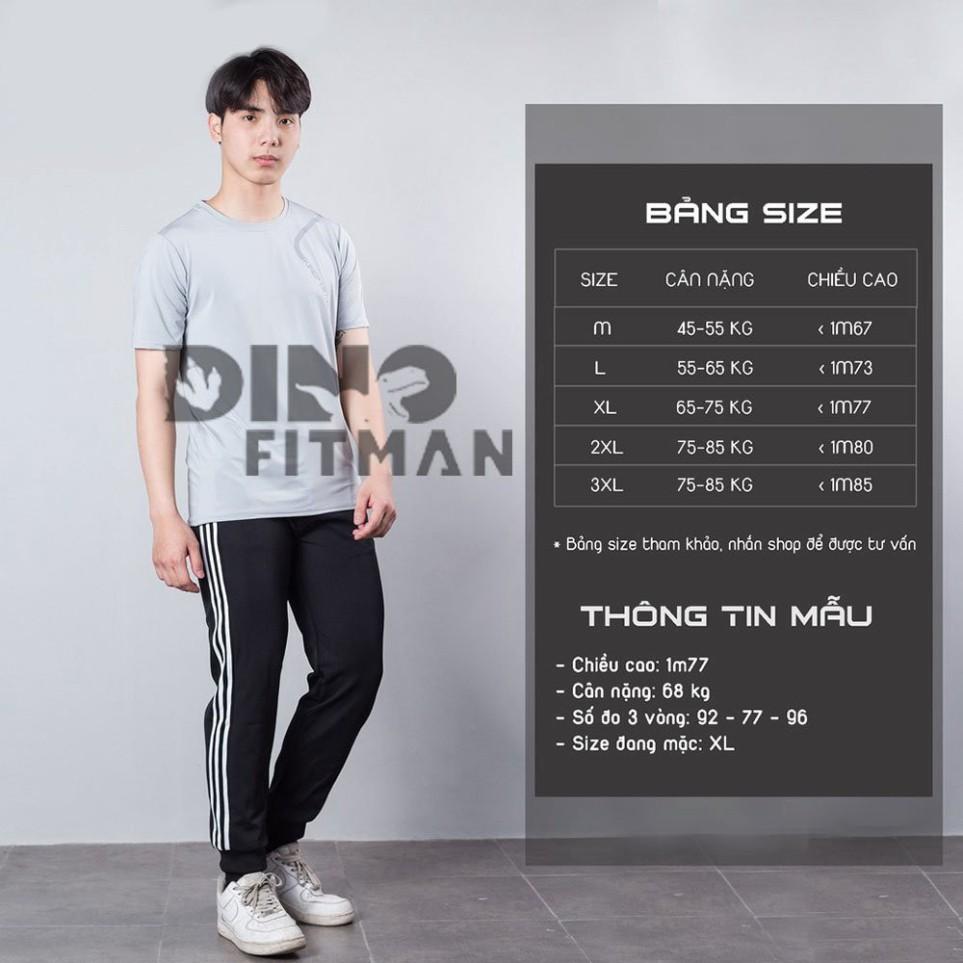 Quần thể thao nam Dino Fitman Quần tập thể dục 3 sọc