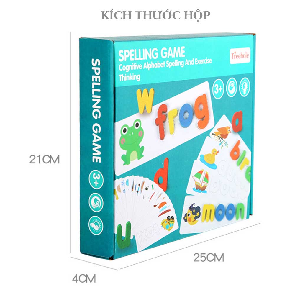 Bộ trò chơi ghép hình đánh vần chữ cái tiếng anh bảng chữ cái nhận biết số cộng, trừ, nhân và chia đồ chơi giáo dục mầm non mẫu giáo - Trẻ em