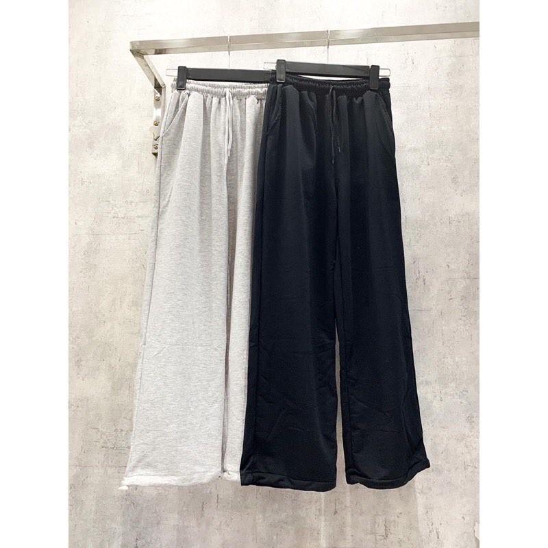 Quần Jogger Nam Nữ Đen Xám Trơn Bó Gấu Đẹp Quần Nỉ Chun Unisex Thu Đông Hàng Đẹp