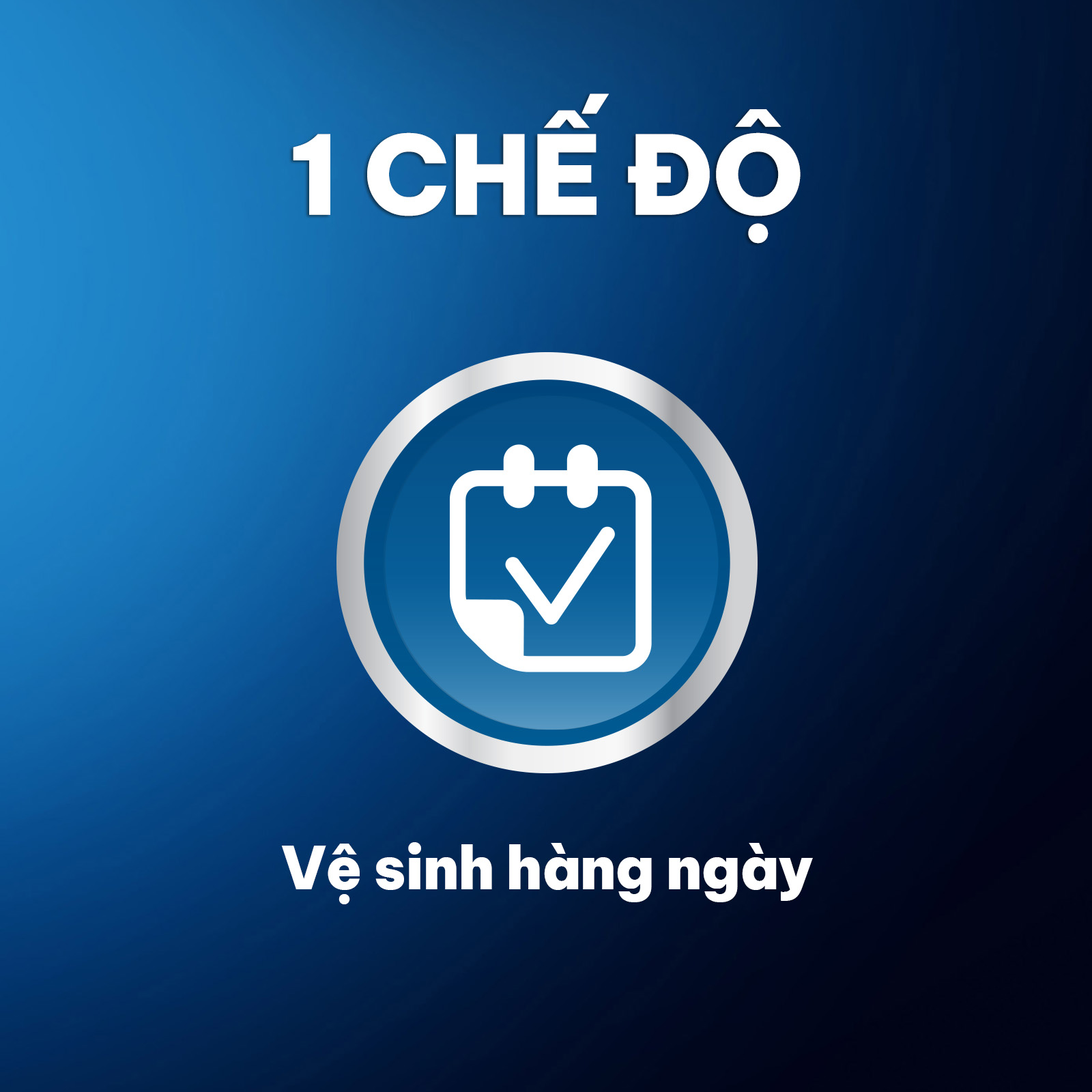 COMBO Bàn chải đánh răng điện Oral-B Vitality CrossAction Blue D12.513 và 2 Đầu bàn chải Oral-B Precision Clean- Hàng chính hãng