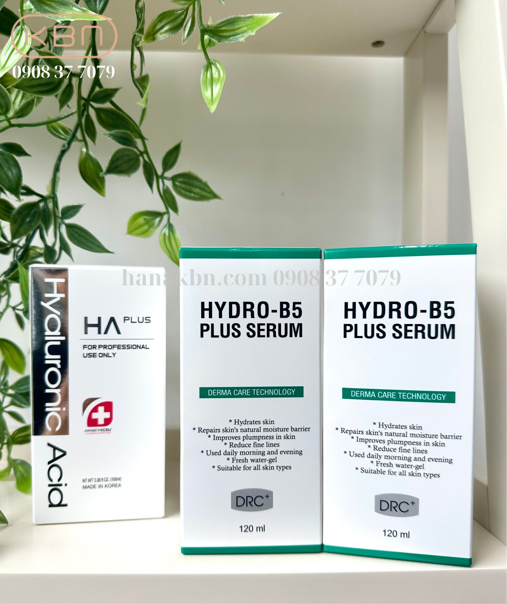 Combo 2 Chai SERUM HYDRO B5 PLUS - 120ml - Dưỡng Ẩm, Phục Hồi, Căng Bóng, Se Khít Lỗ Chân Lông + Tặng Serum HA Plus 100ML