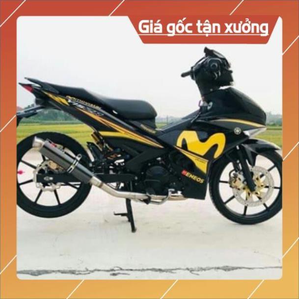 Tem rời Movistar tem vàng dán xe đen 3 lớp cao cấp ko bay màu