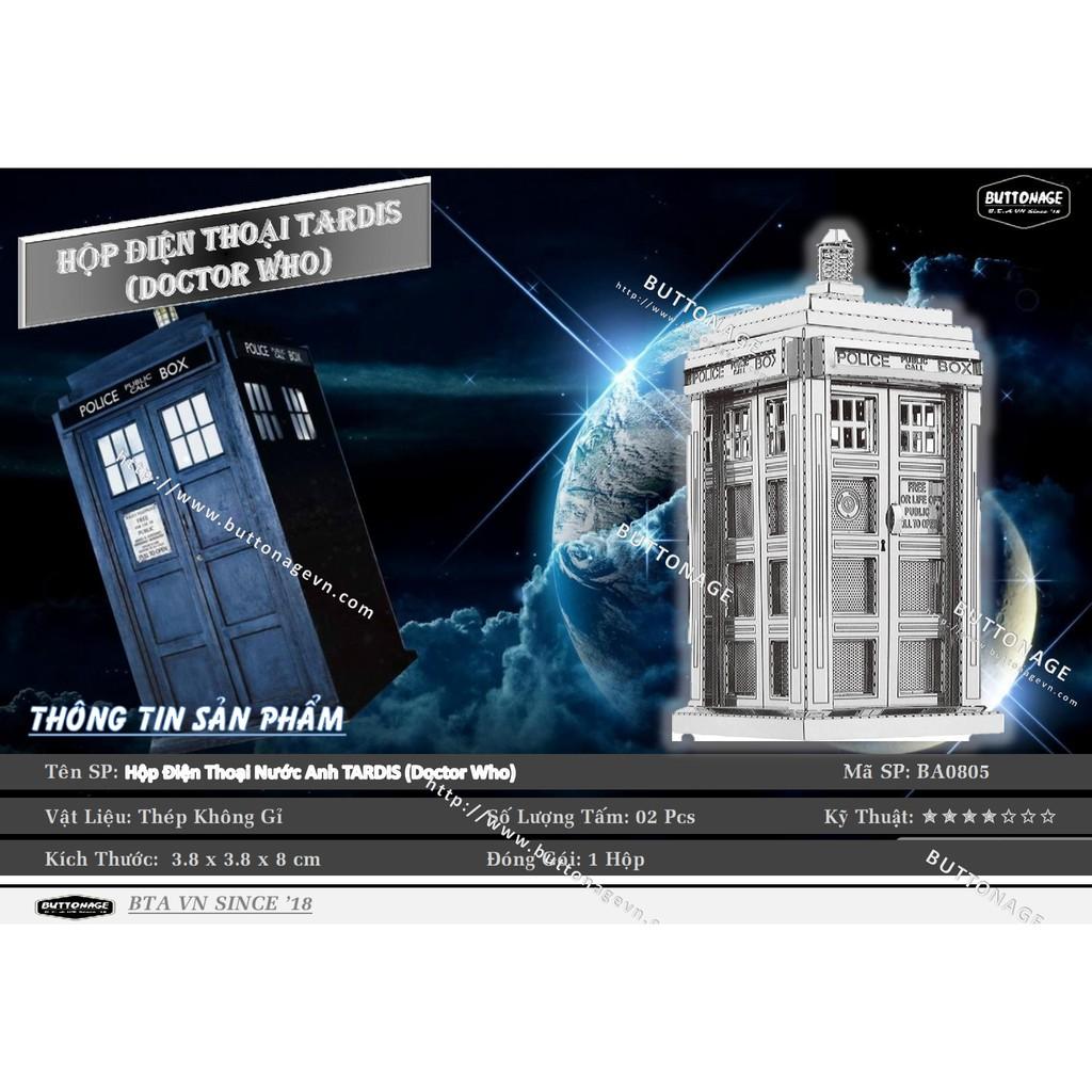 Mô Hình Lắp Ráp 3d Hộp Điện Thoại Nước Anh TARDIS (Doctor Who)