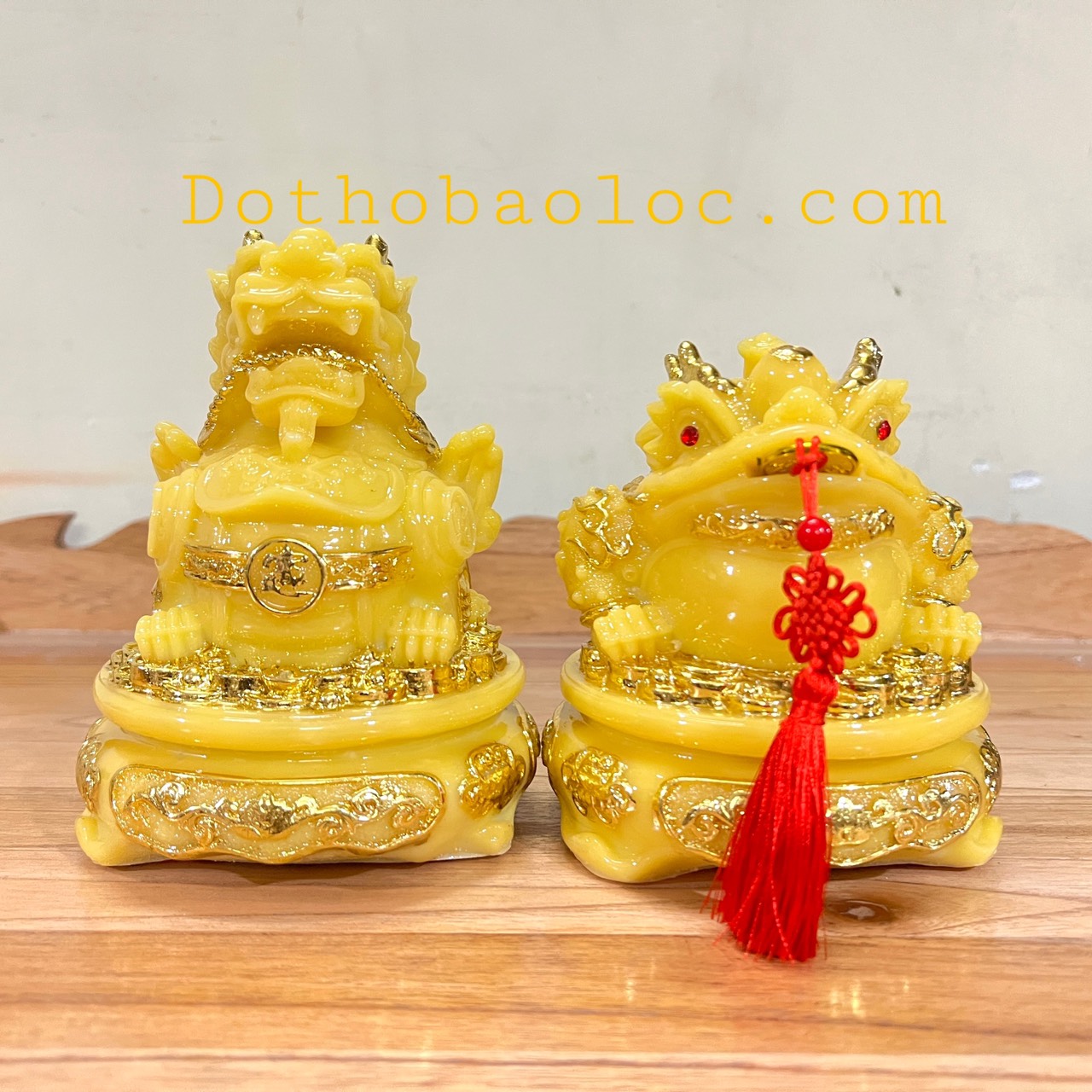 Com bo Tượng Tỳ Hưu phong thủy và tượng thiềm thừ phong thủy để bàn thờ thần tài hoặc bàn làm việc