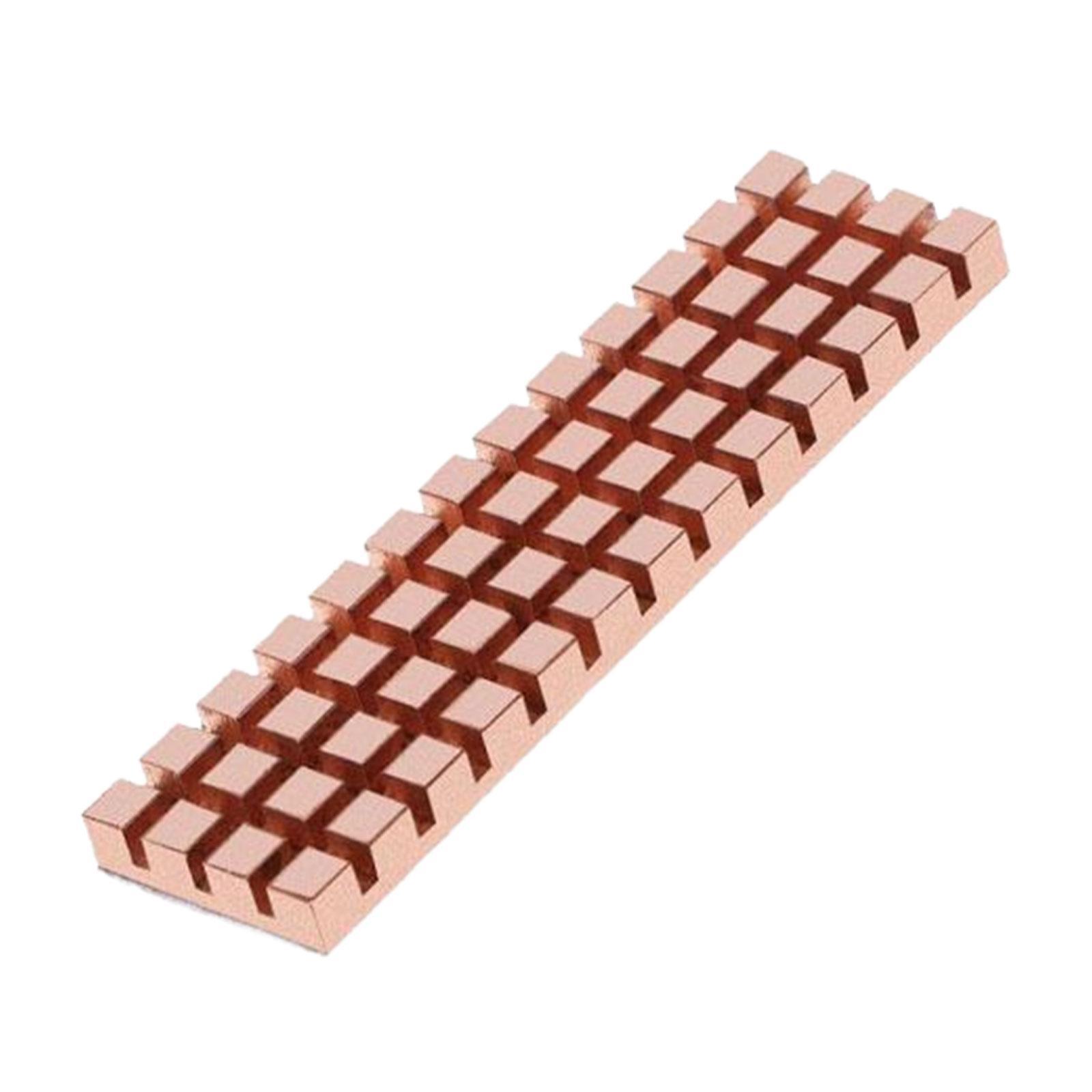 2280 M.2 SSD heat sink Thermal Pad Fittings Durable Lightweight 1 Set heat sink Copper Cooling Heat Dissipation for M.2 2280