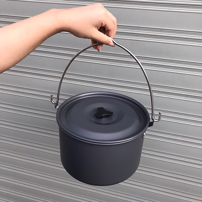 Nồi nhôm đơn cắm trại cao cấp dung tích 4.2L phù hợp cho nhiều người sử dụng cực kì đa năng BB7104