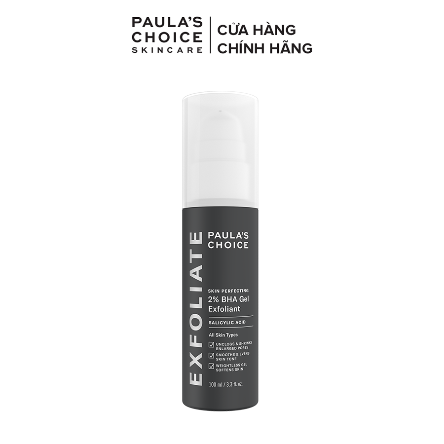 Kem giảm thiểu tế bào chết Paula’s Choice Skin Perfecting 2% BHA Gel Exfoliant 100ml