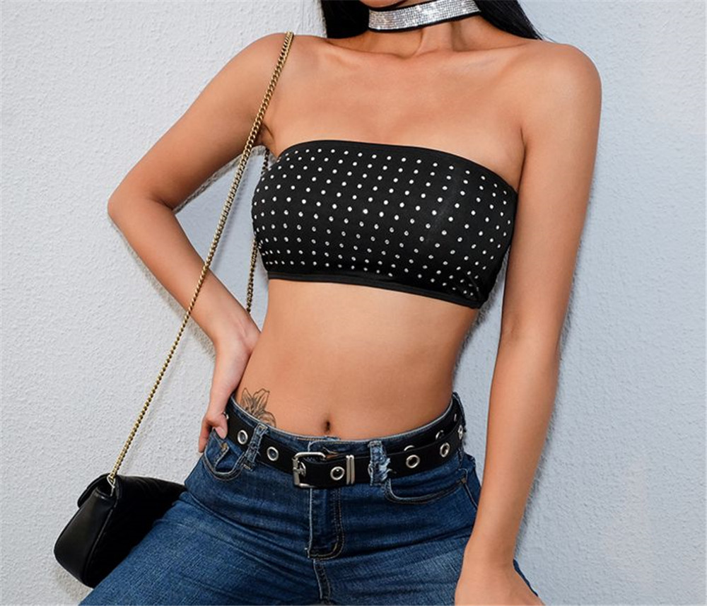 Áo ống đính hạt A1022