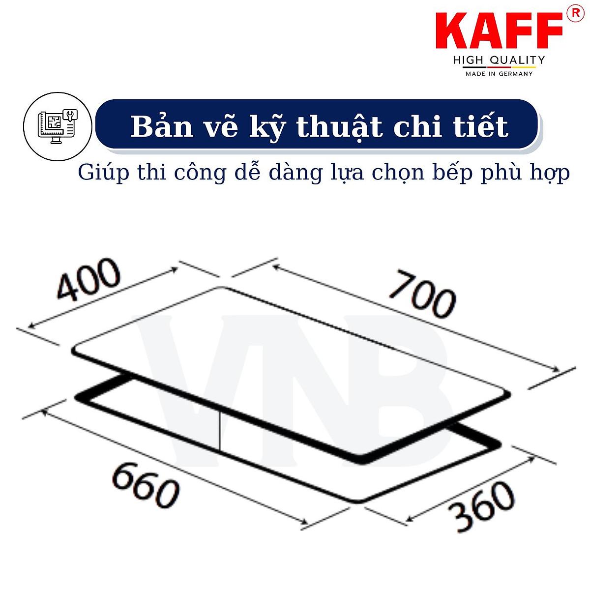 Bếp âm từ đôi nhâp khẩu Germany KAFF KF–ROTE55 - Hàng Chính Hãng