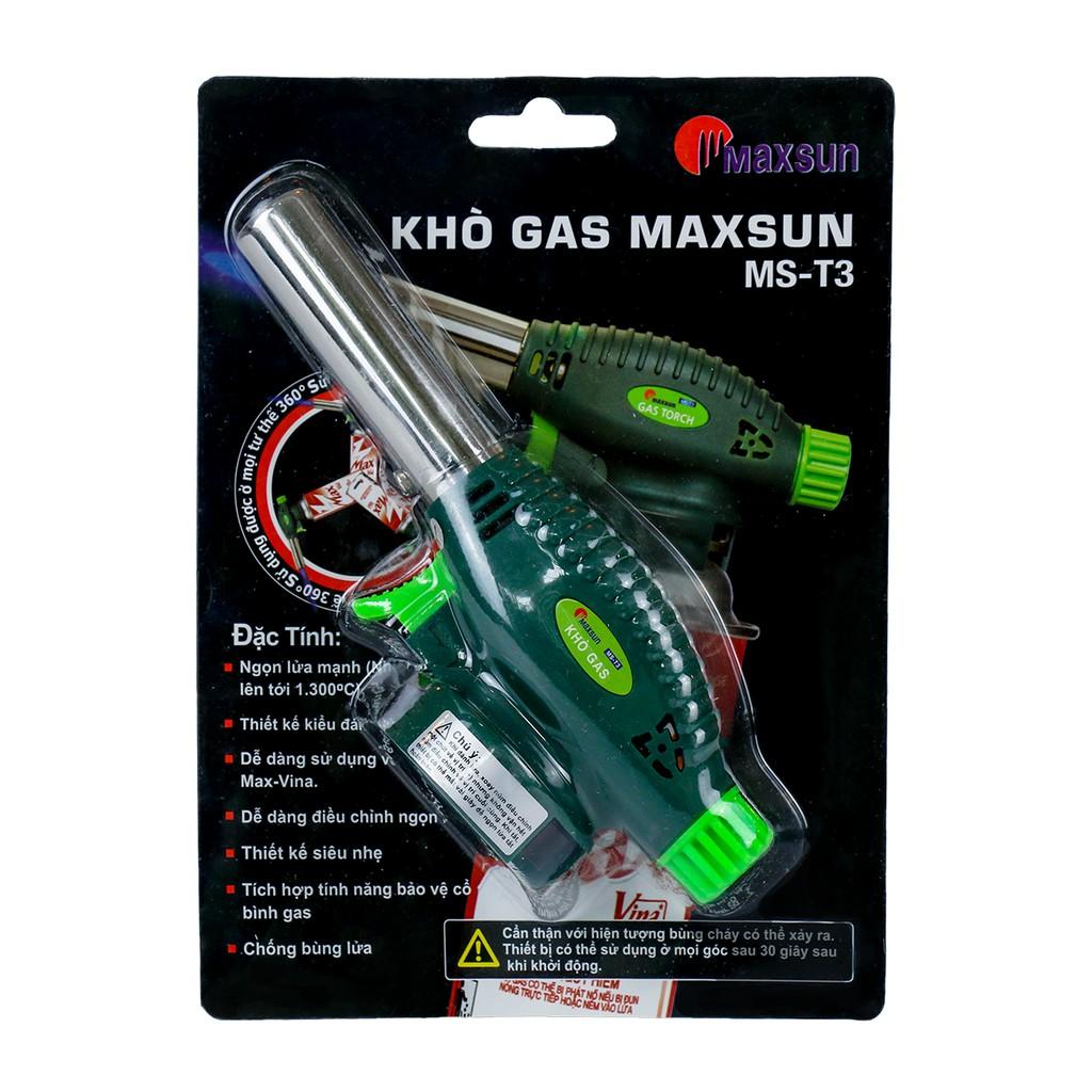 Khò Ga Mini Cao Cấp Maxsun MS-T3 - Sử Dụng Mọi Tư Thế 360° | Đánh Lửa Tự Động | Nhiệt Độ 1300 °C | Hàng Chính Hãng