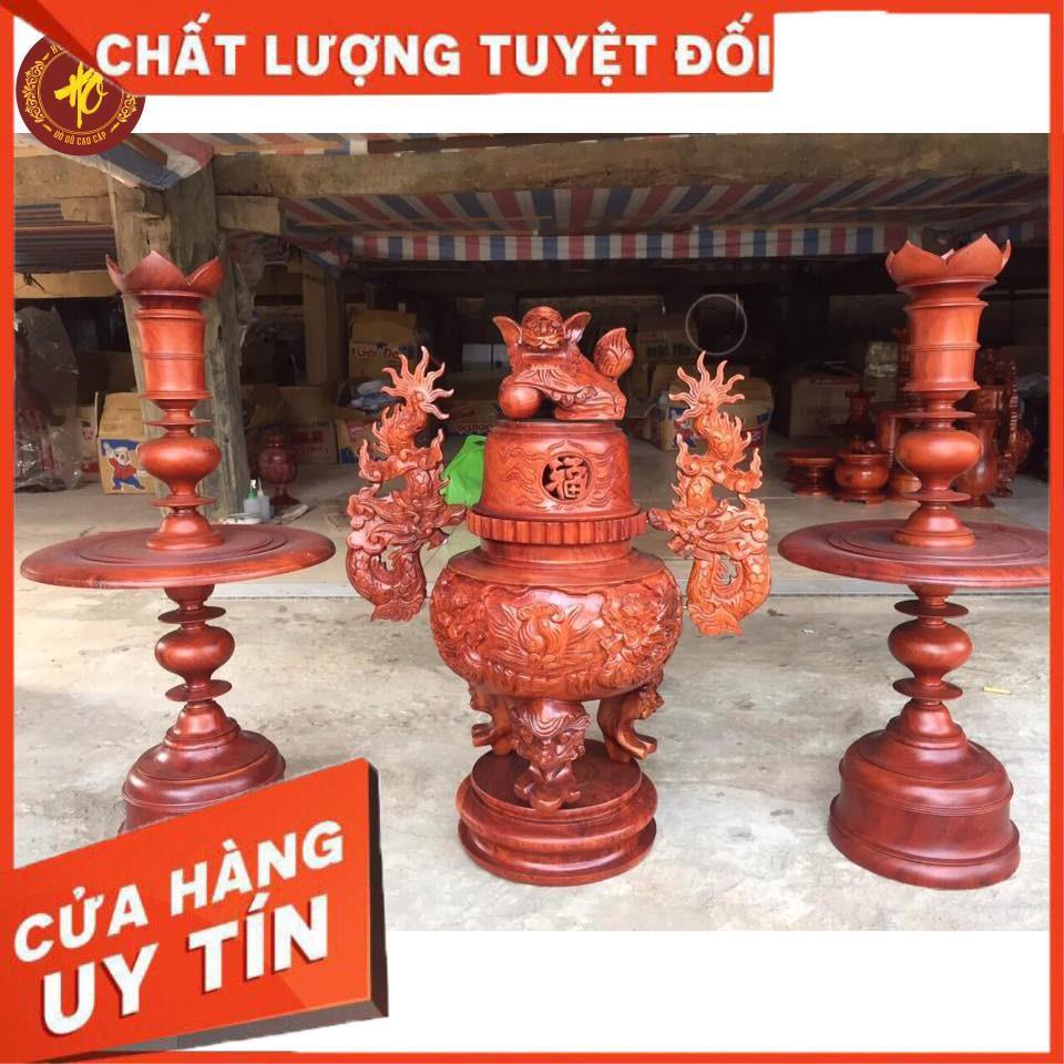 Bộ thờ 13 món gỗ hương cao cấp - Bộ thờ gỗ hương cao cấp