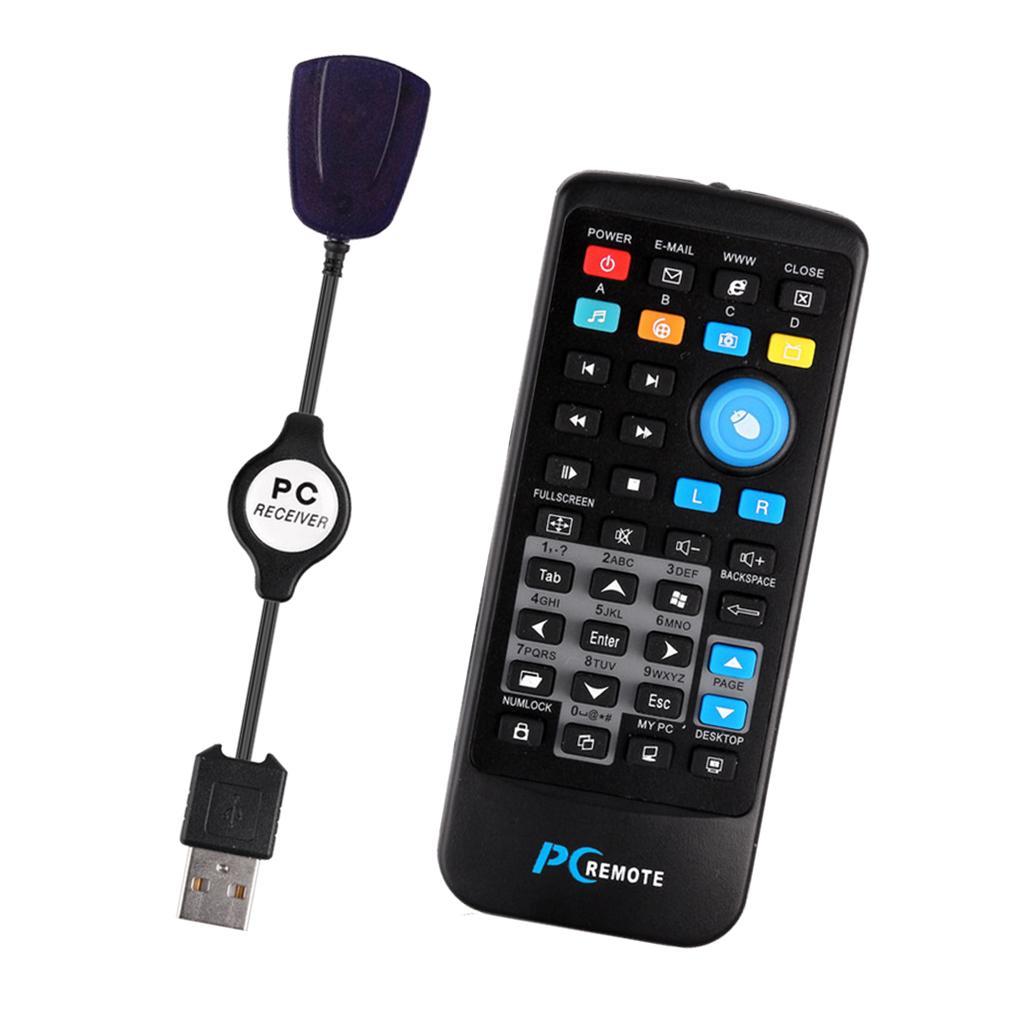 Media Center Computer USB PC IR Remote Control For Windows 7 8 10 Xp Vista