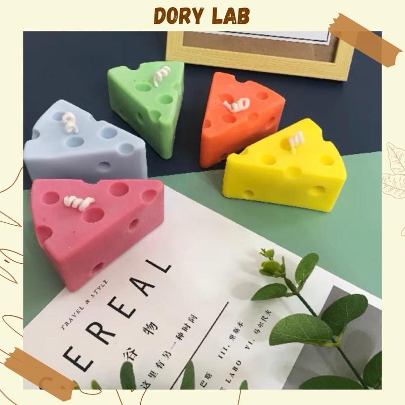 Nến Thơm Phô Mai Ngũ Sắc Không Khói, Phụ Kiện Decor Chụp Ảnh - Dory Lab