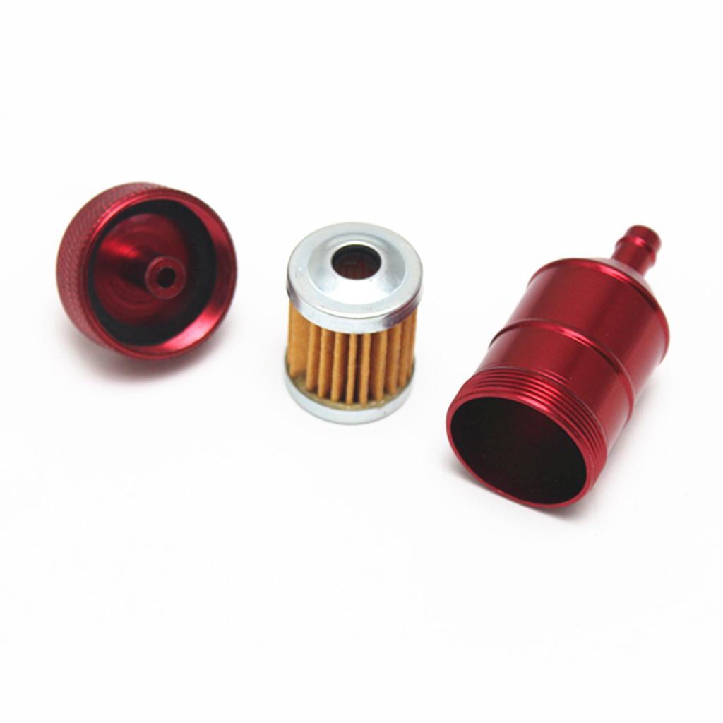 3Pcs 8mm Oil Filter Motorcycle Dirt Bike ATV Quad Inline Oil Gas Fuel Filter