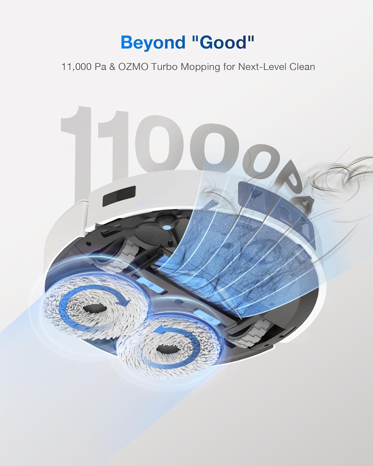 Robot Hút Bụi Lau Nhà Ecovacs T30 Omni Xòe Giẻ 11.000 Pa, Kháng Khuẩn Ion Bạc - Hàng Chính Hãng