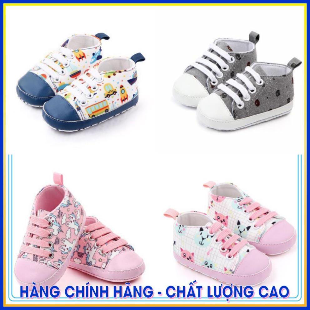 Giày tập đi em bé, hình dễ thương cho bé I Giày tập đi cho bé chống trơn trượt bé trai &amp; bé gái