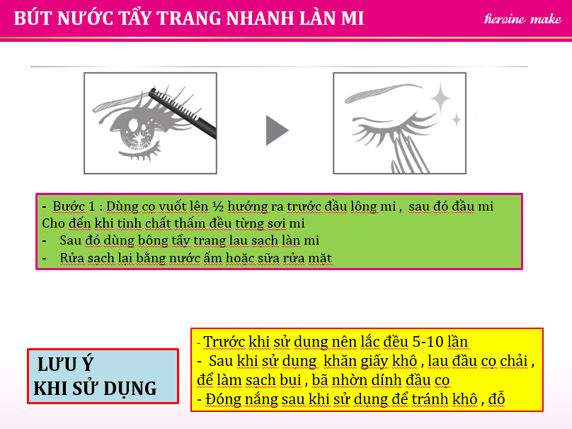 Mascara Tẩy Trang Mi Kissme Heroine Make Speedy Mascara Remover ( 6,6mL)