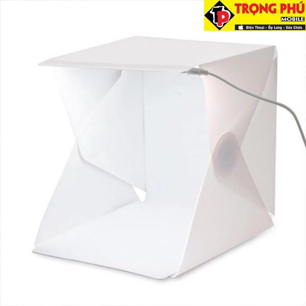 Hộp chụp hình sản phẩm có đèn 30cm, nền trắng chụp đẹp như studio