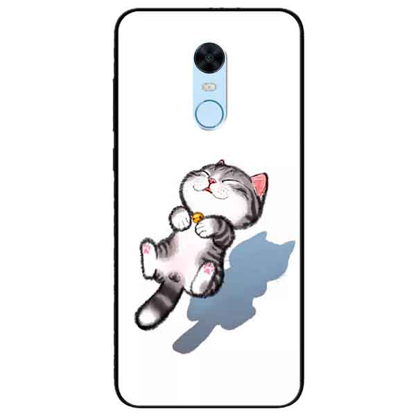 Ốp lưng in cho Xiaomi Redmi 5 Mẫu Mèo Sọc