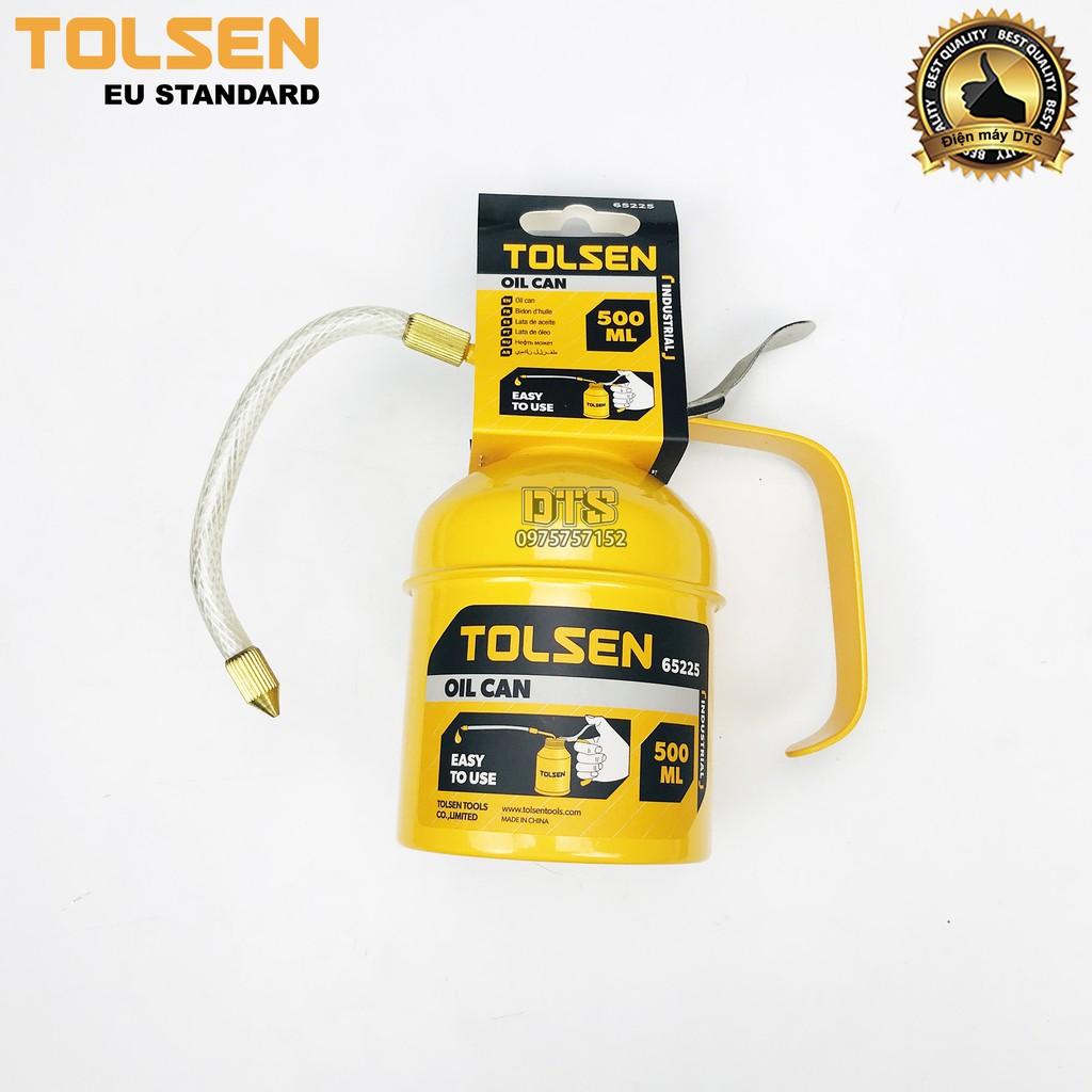 Bình châm nhớt công nghiệp kim loại cho máy móc cơ khí, ống nhựa dẻo TOLSEN 500ml (Vịt dầu kim loại)- Tiêu chuẩn Châu Âu