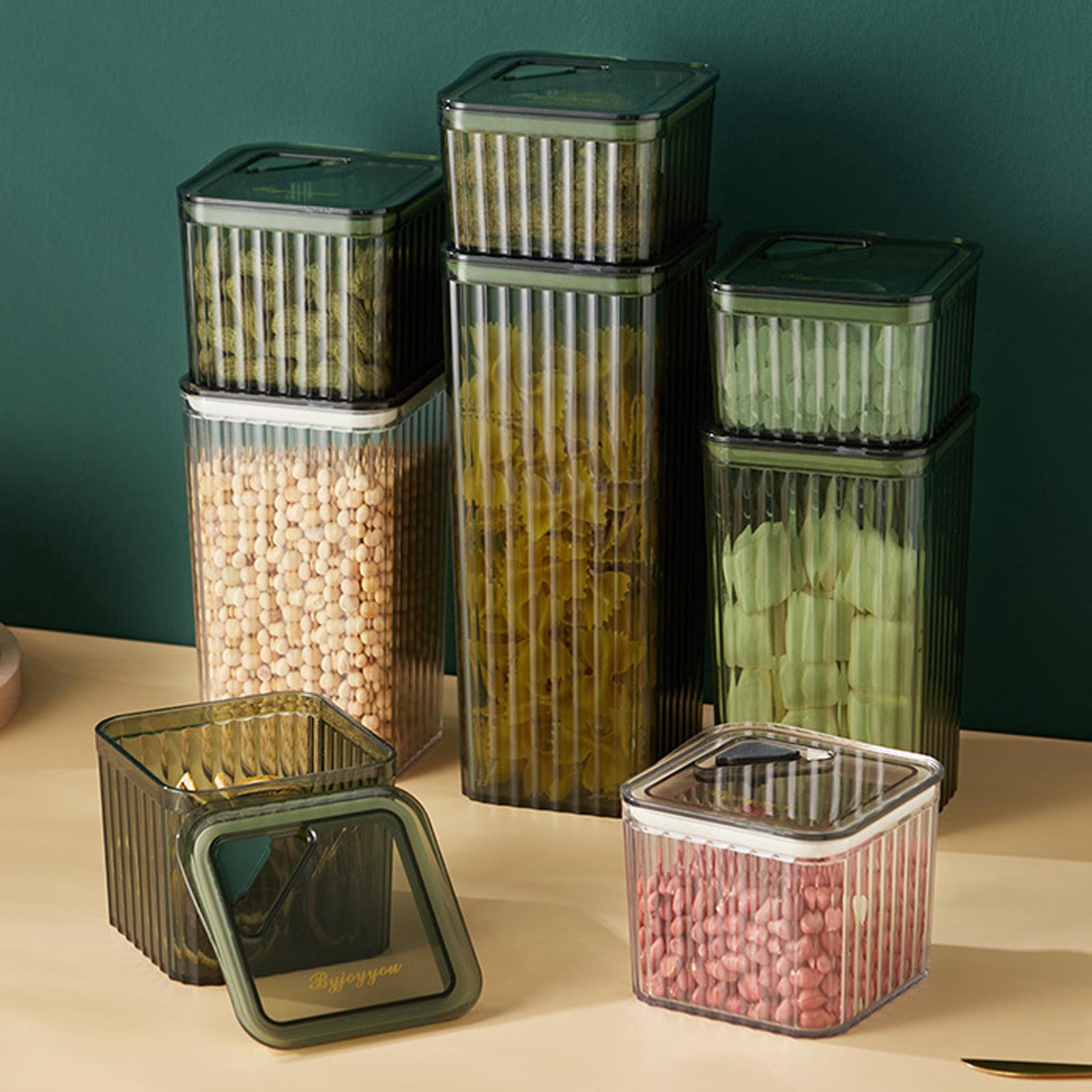 Airtight Food Storage Containers Pantry Organizer Box for Cabinet Baking Supplies