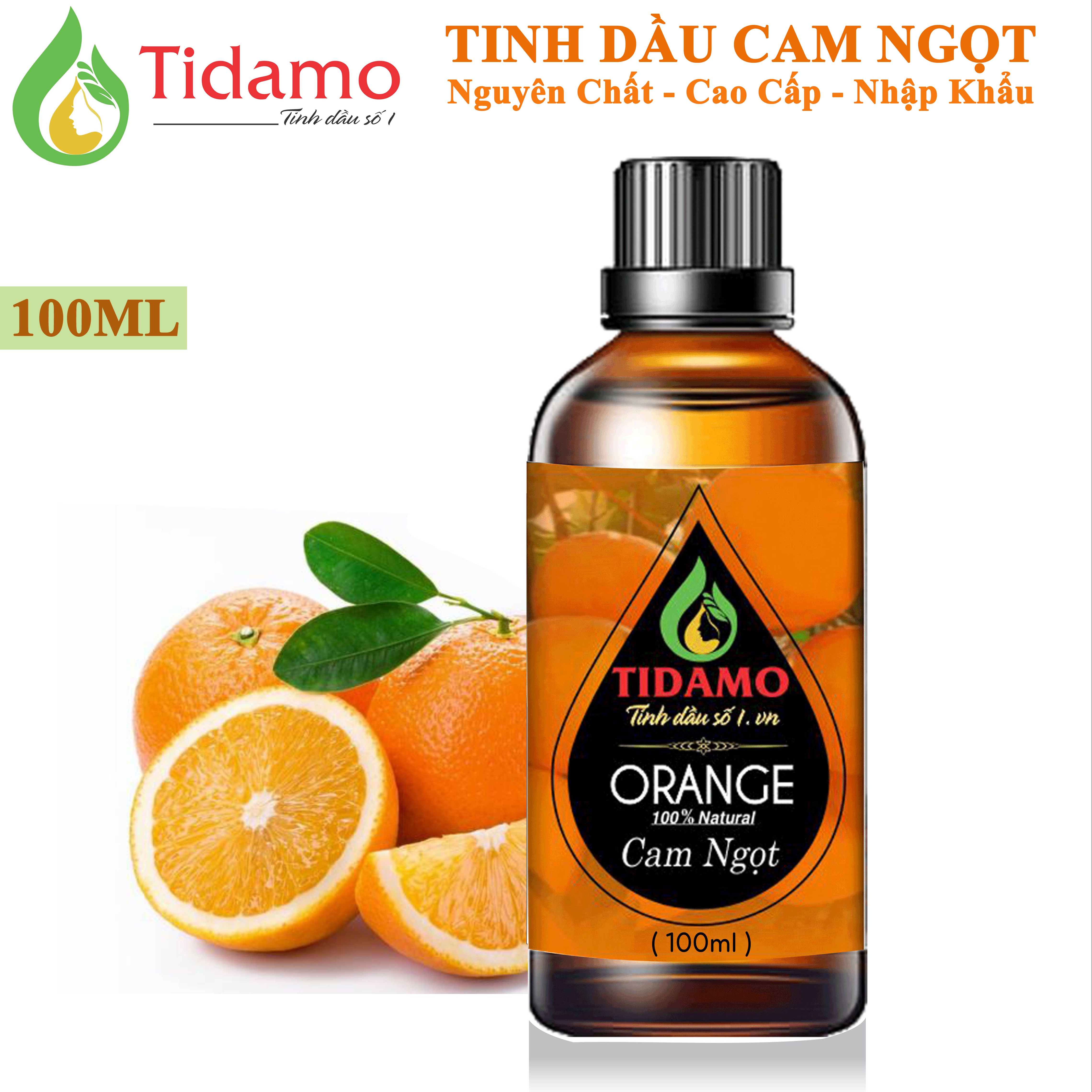 Tinh Dầu Cam Ngọt Nguyên Chất Nhập Khẩu 100ML - Tinh dầu Cam Xông Phòng, Khuếch Tán Tinh Dầu Giúp Thư Giãn Tinh Thần, Khử Mùi, Xua Đuổi Côn Trùng