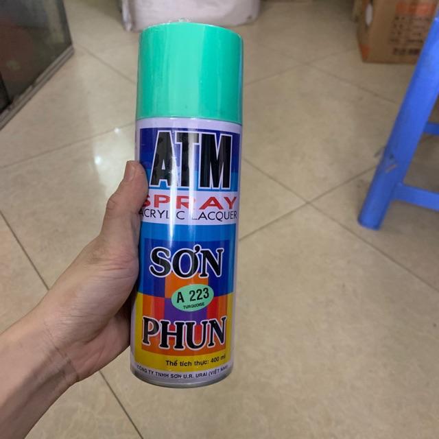 Sơn phun sơn xịt màu xanh táo- xanh lá cây nhạt A217 ATM