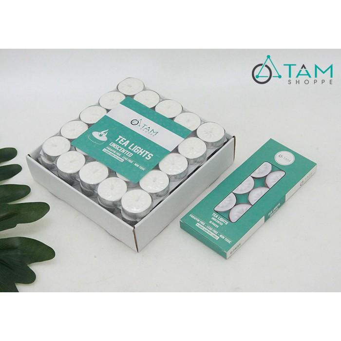 Nến Tealight không khói không mùi cháy hơn 4 tiếng vỉ 100 viên