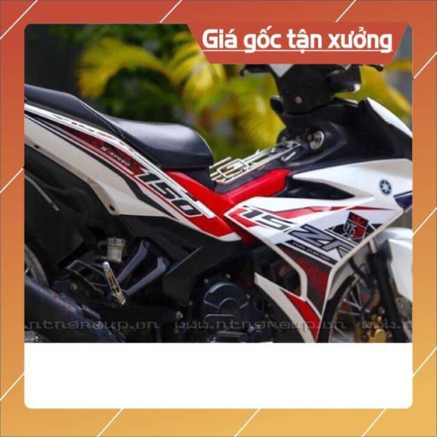 #Tem rời #exciter 150 trắng đỏ đen 3 lớp ko bay màu