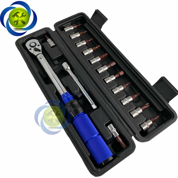 Cần siết lực 1/4 lực siết 2-24Nm có 15 chi tiết hộp nhựa