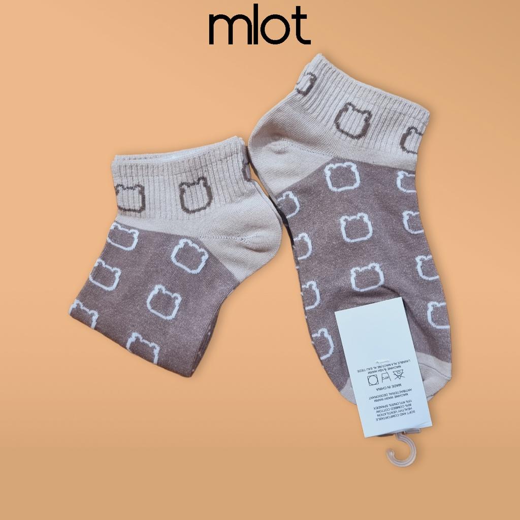 Vớ Tất nữ Cotton nhiều màu mẫu nhiều họa tiết Mẫu 2