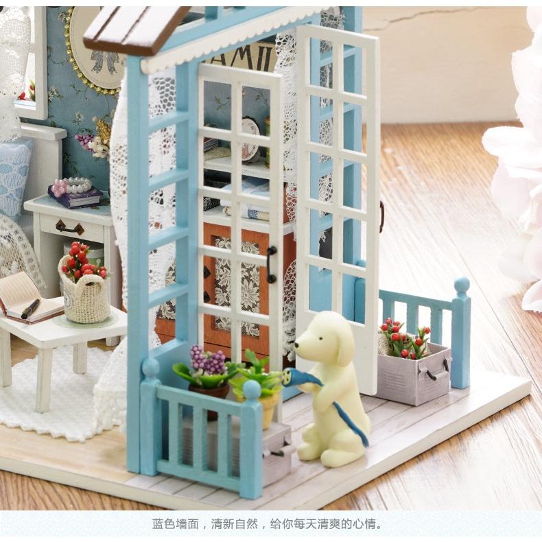 Mô Hình Nhà Gỗ 8007 Senlan Time Phòng Ngủ Vòm Trời