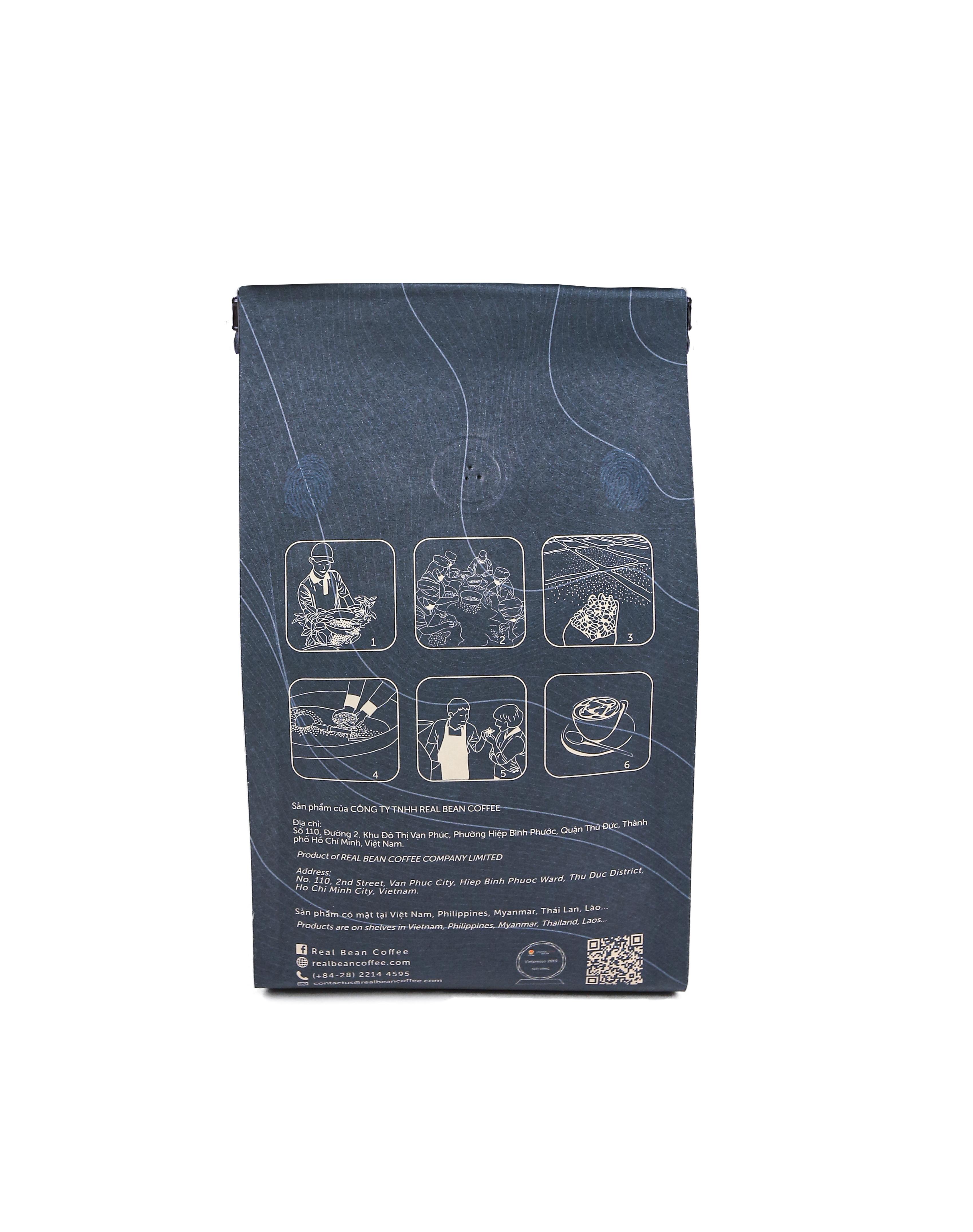 Cà phê hạt Vietpresso nguyên chất Real Bean Coffee 250g
