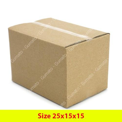 Hộp giấy, thùng carton size 25x20x15 giấy carton gói hàng Everest