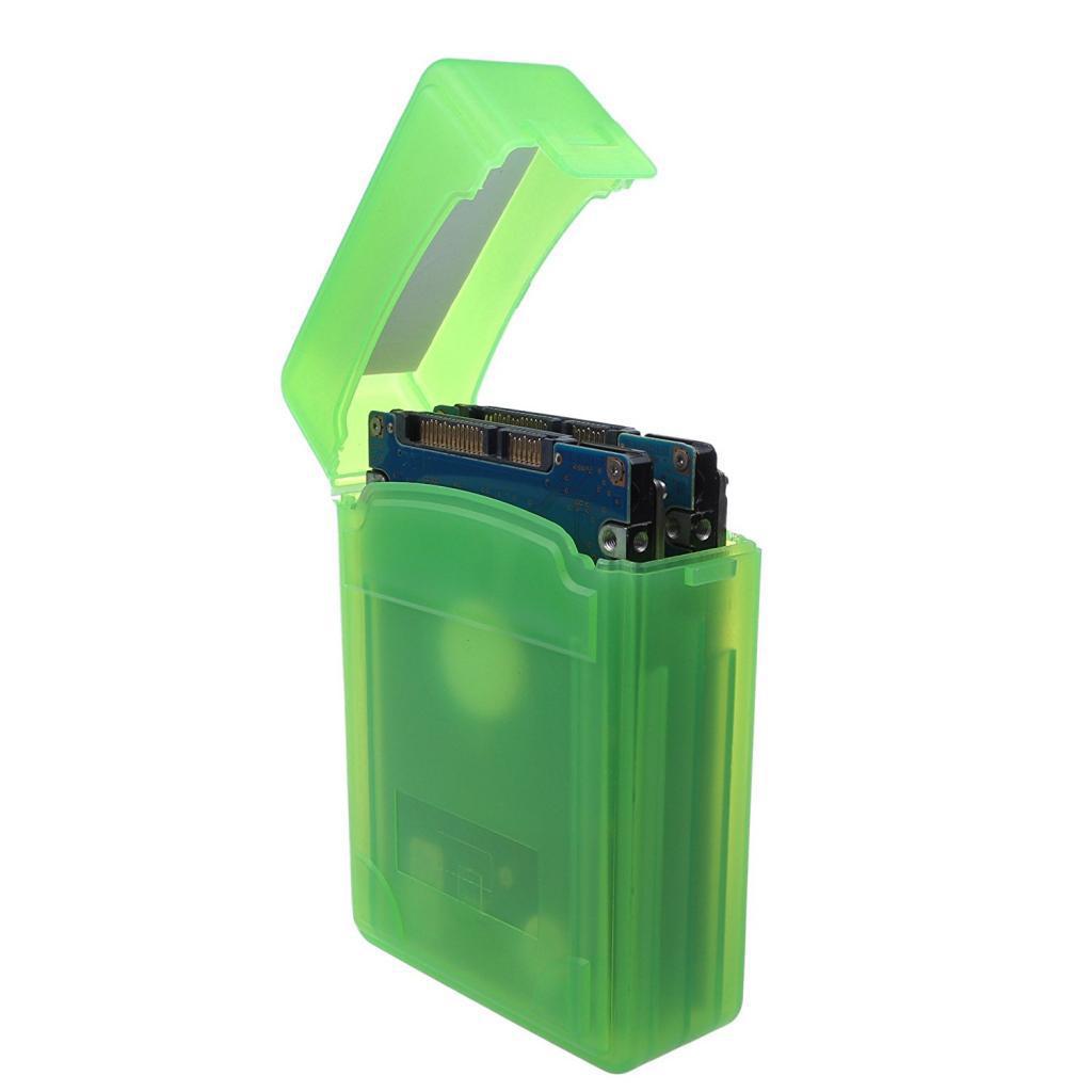 .5" HDD SSD Enclosure External Case Storage Box Green