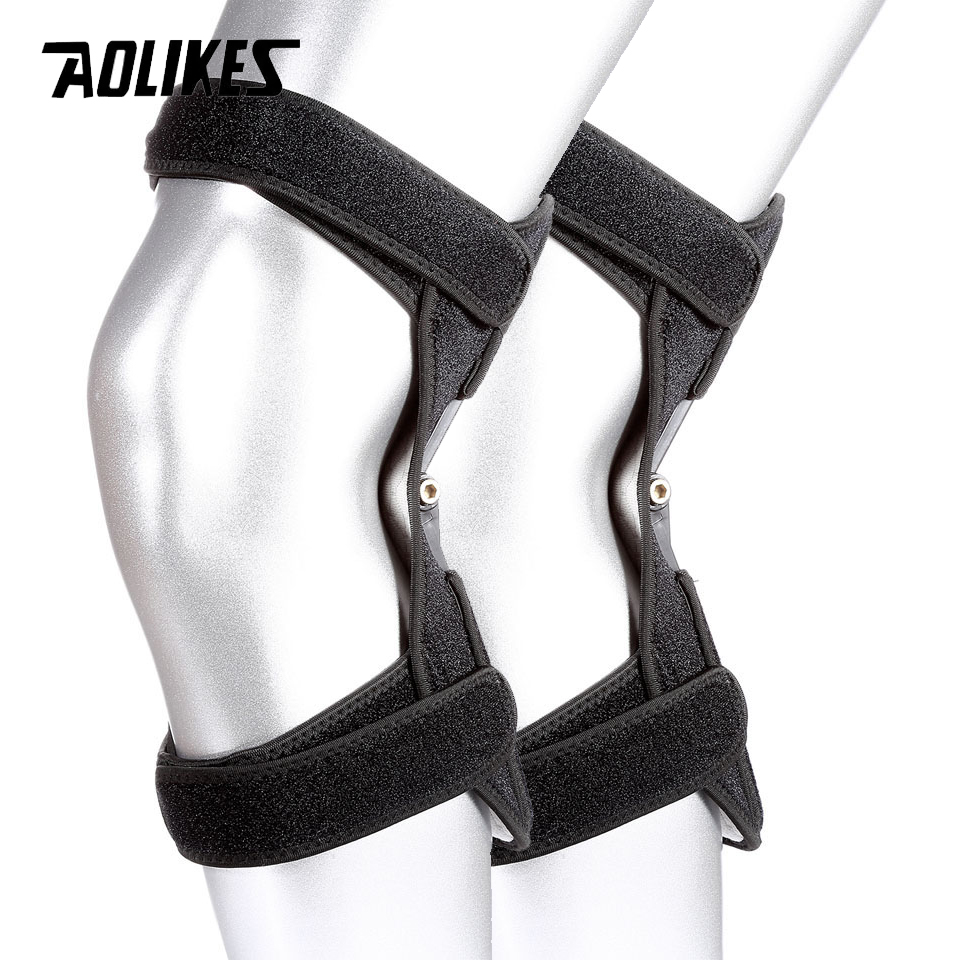 Bộ 2 khung trợ lực khớp đầu gối lò xo đàn hồi AOLIKES A-YX005 PowerKnee