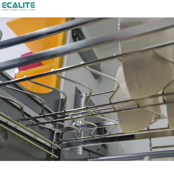 Kệ Chén Di Động Tủ Trên Lift-Basket Ecalite EL-BL80SS - Tủ Ngang 80cm - Inox 304 Cao Cấp - Hàng Chính Hãng