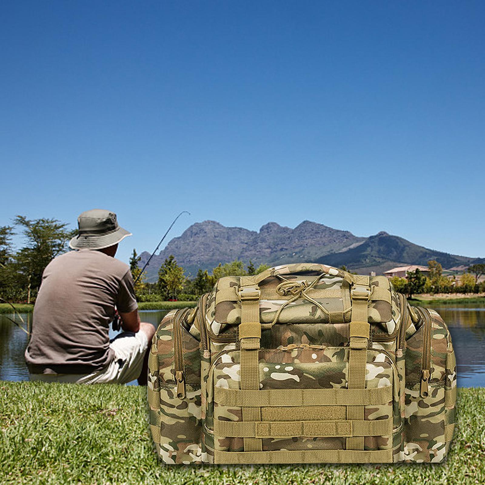 Fishing Tackle Bag Crossbody Fishing Lures Bag for Hiking Climbing Saltwater