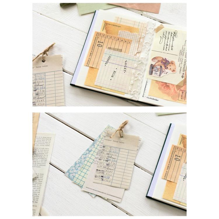 Giấy Nền - Khu Vườn 60 Tờ Giấy Decor Phong Cách Vintage Trang Trí Bullet Journals Và Các Sản Phẩm DIY