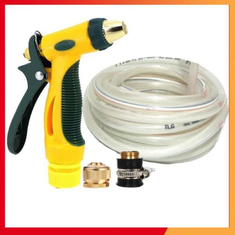 Bộ dây vòi xịt nước rửa xe, tưới cây tăng áp 3 lần,loại 3-5M 206317