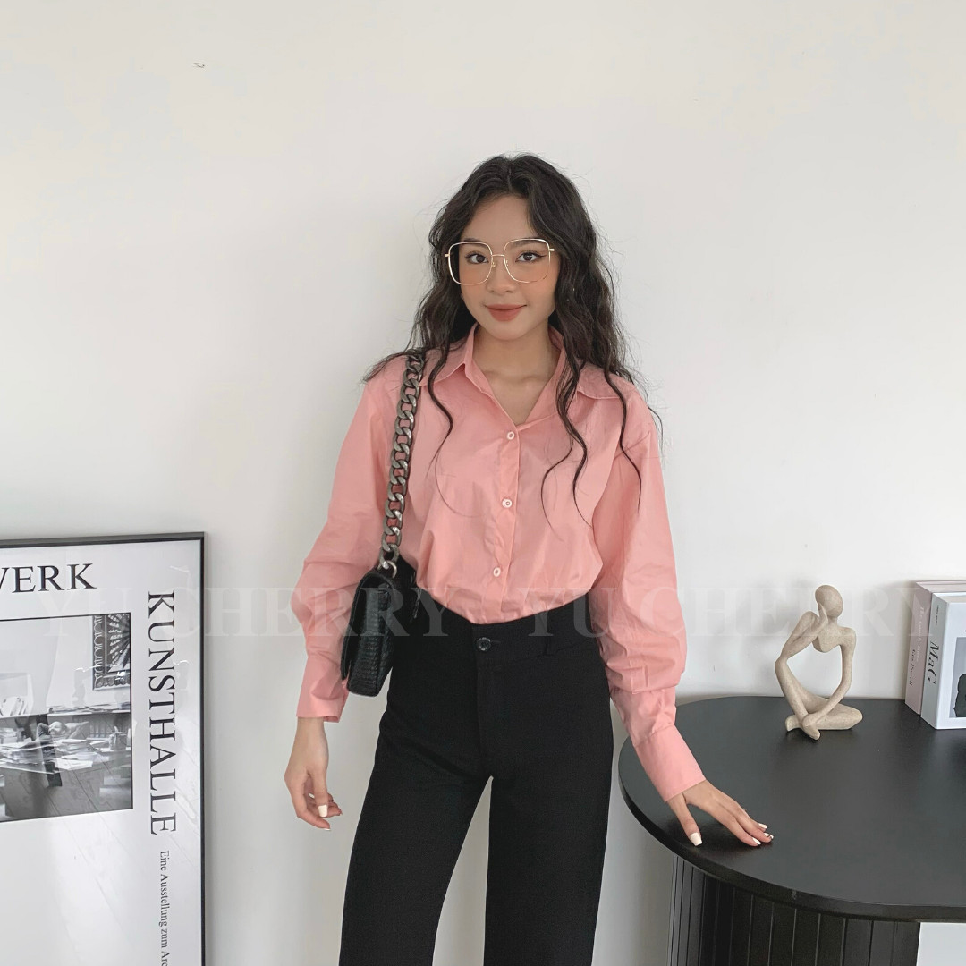 YU CHERRY | Áo nữ Basic Cotton Shirt YA381