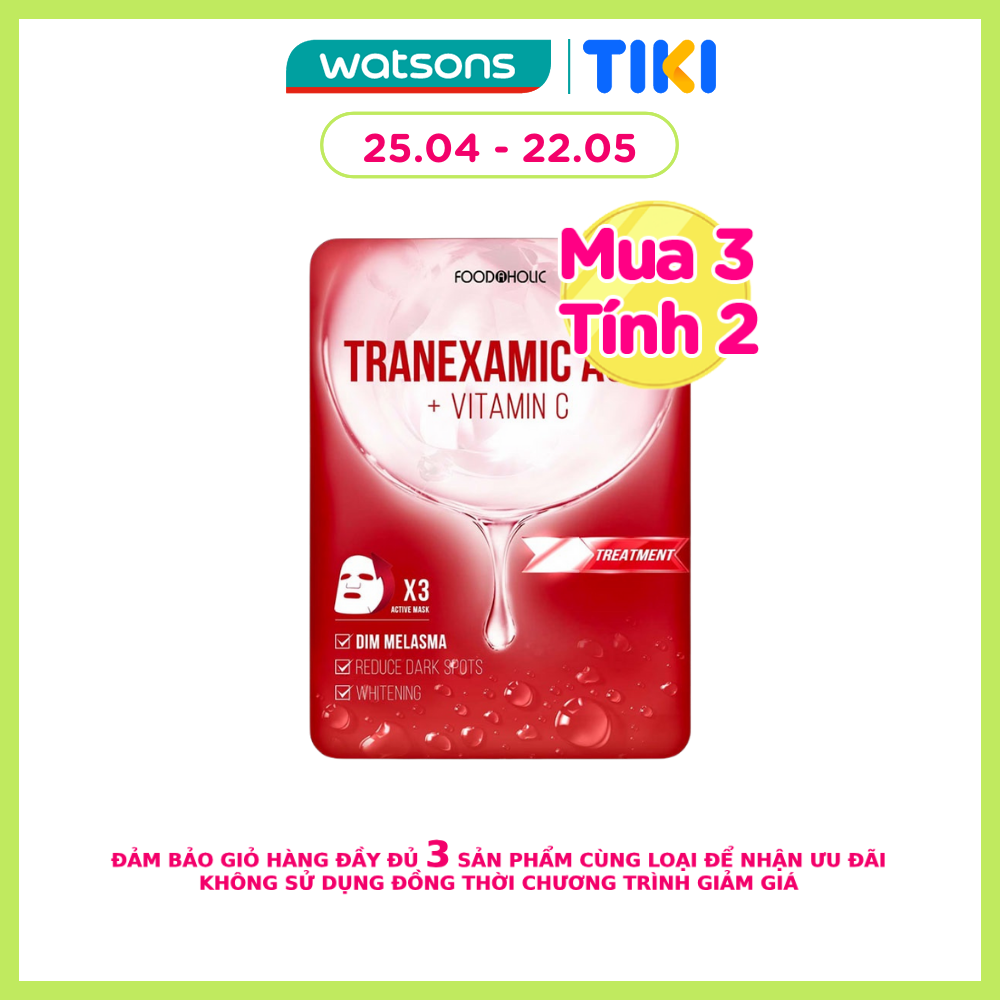 Mặt Nạ Foodaholic Tranexamic Acid Mờ Thâm Đỏ, Sạm Nám Tranexamic Acid Ample Mask 23ml