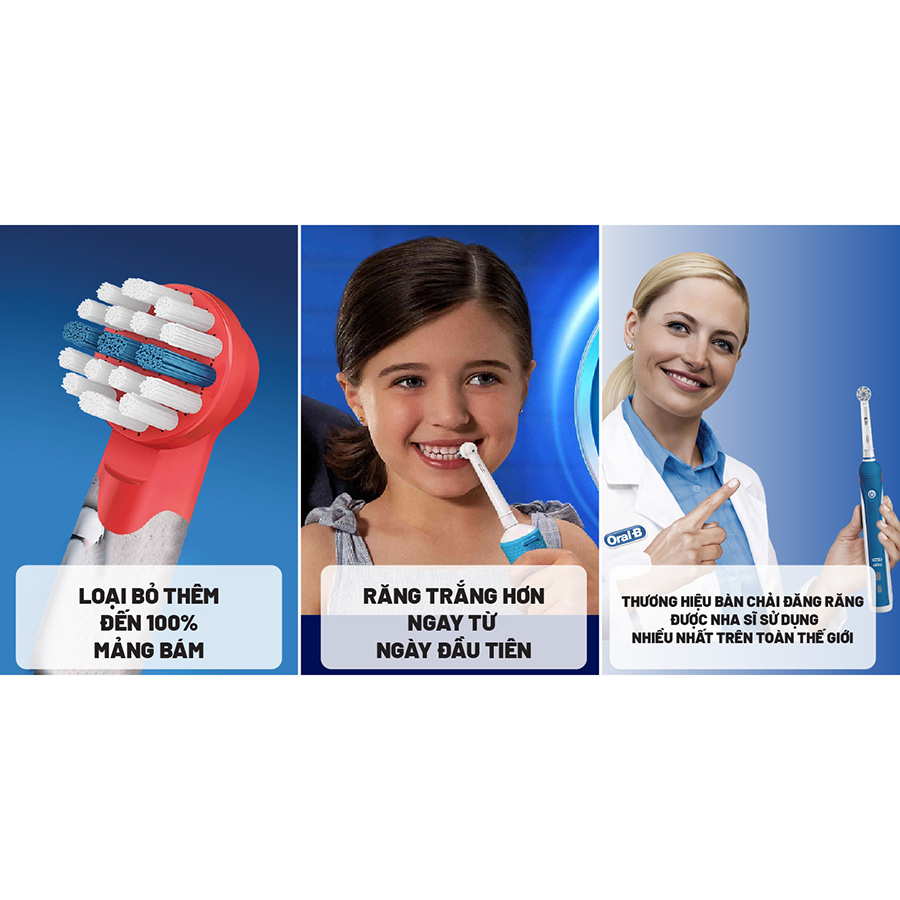 Đầu bàn chải Oral-B Pro D100 Disney Frozen - Hàng chính Hãng